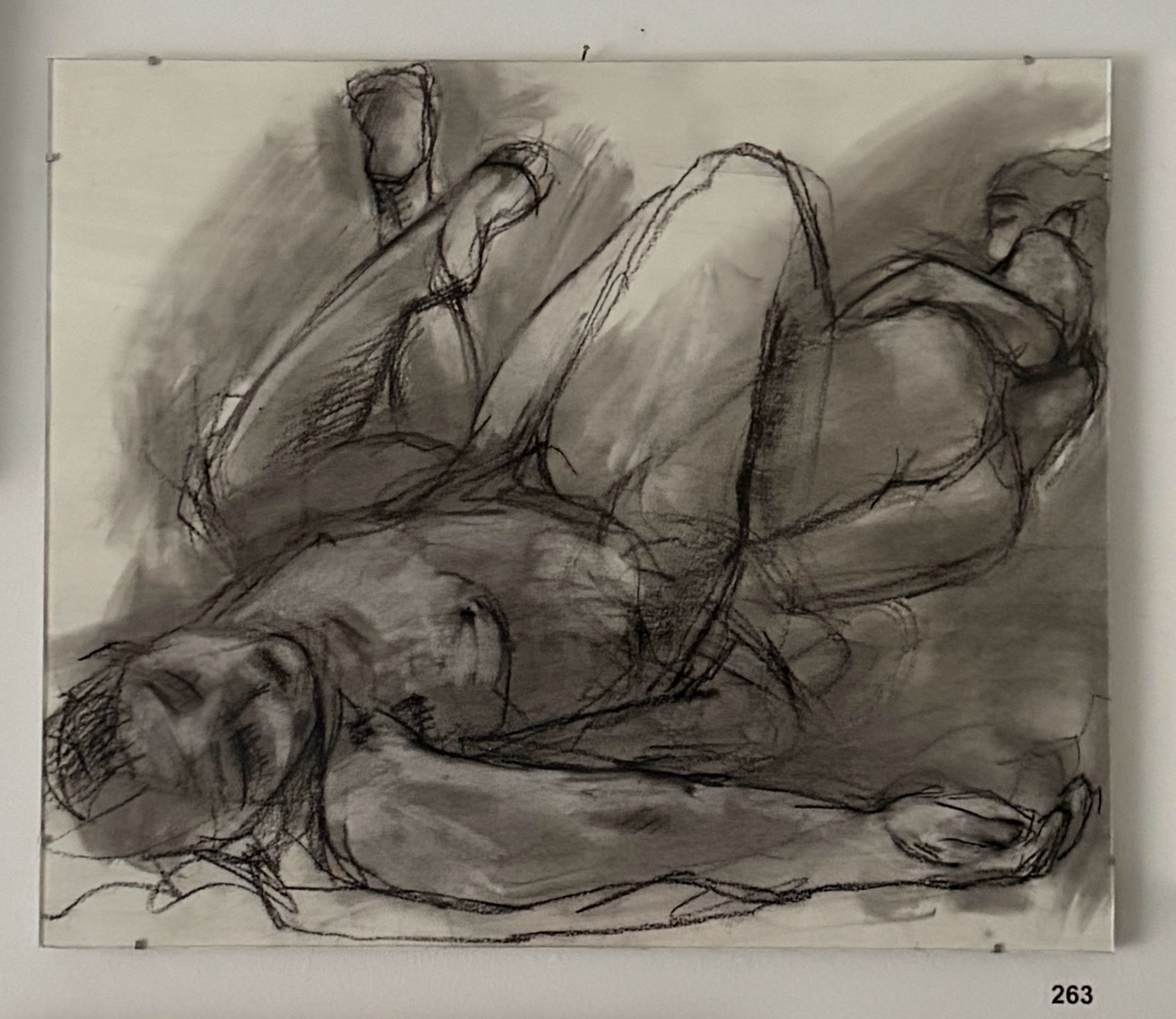 three figures feet up