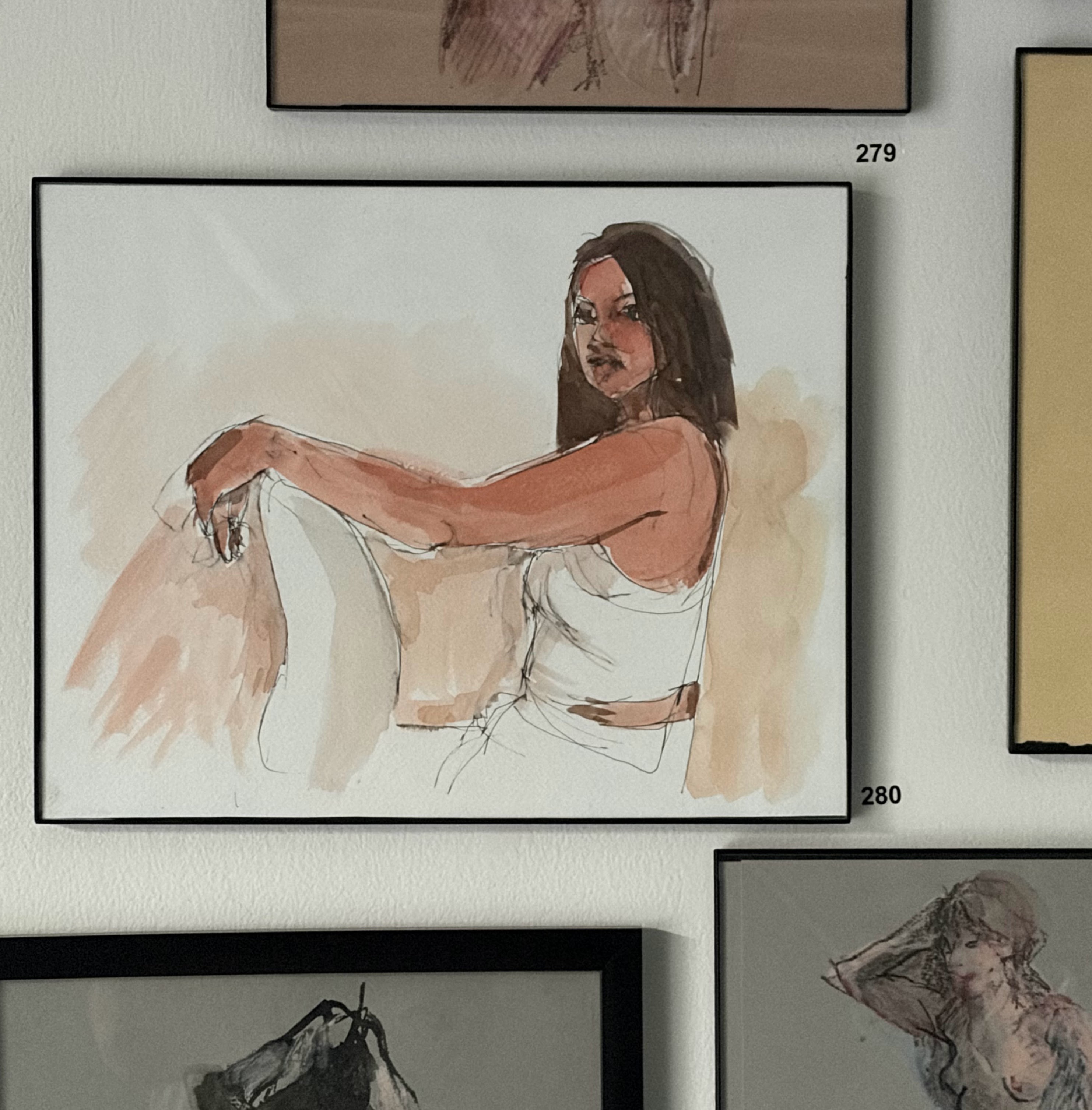 Meg, watercolor, look
