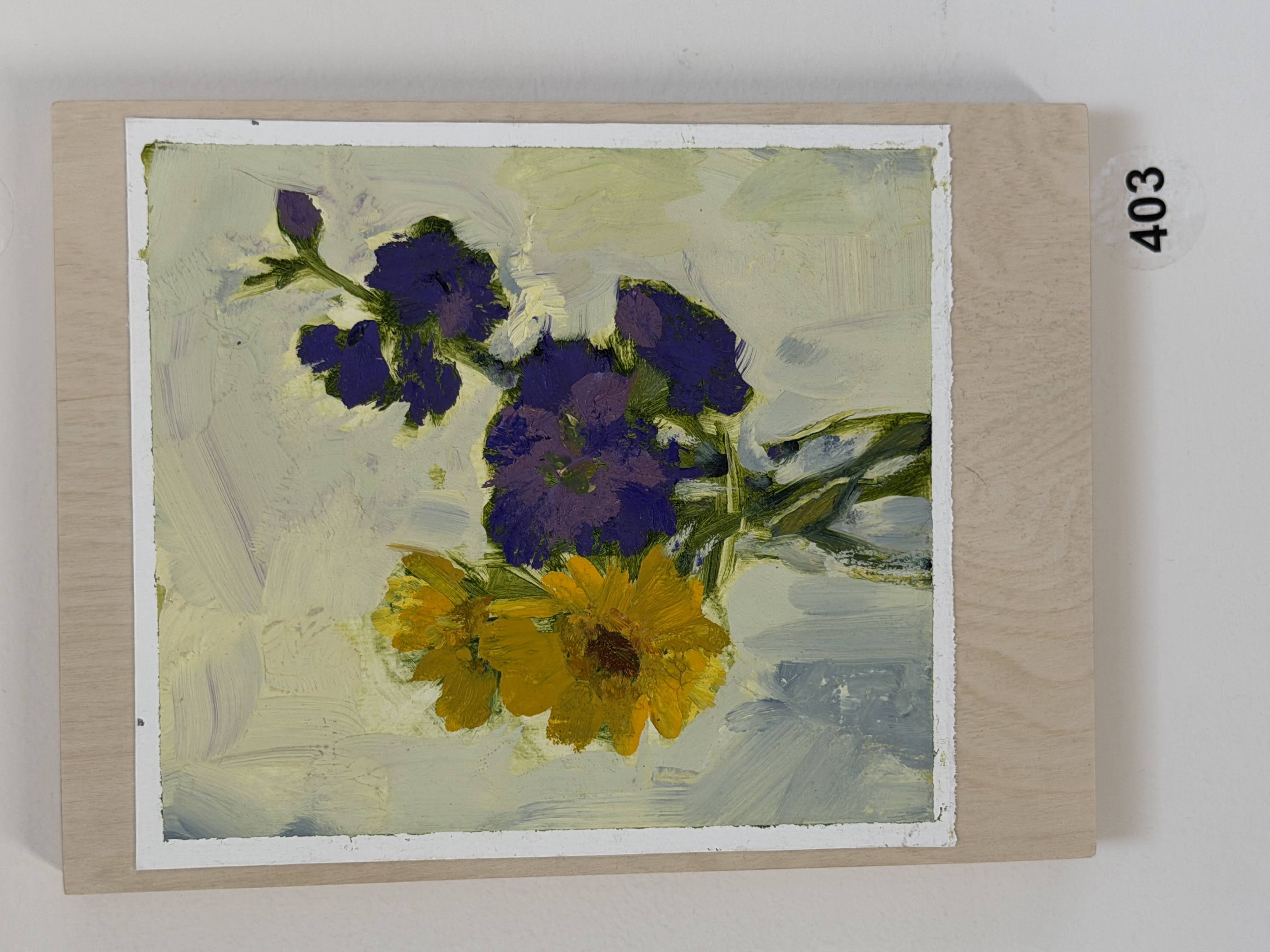 yellow purple delphinium