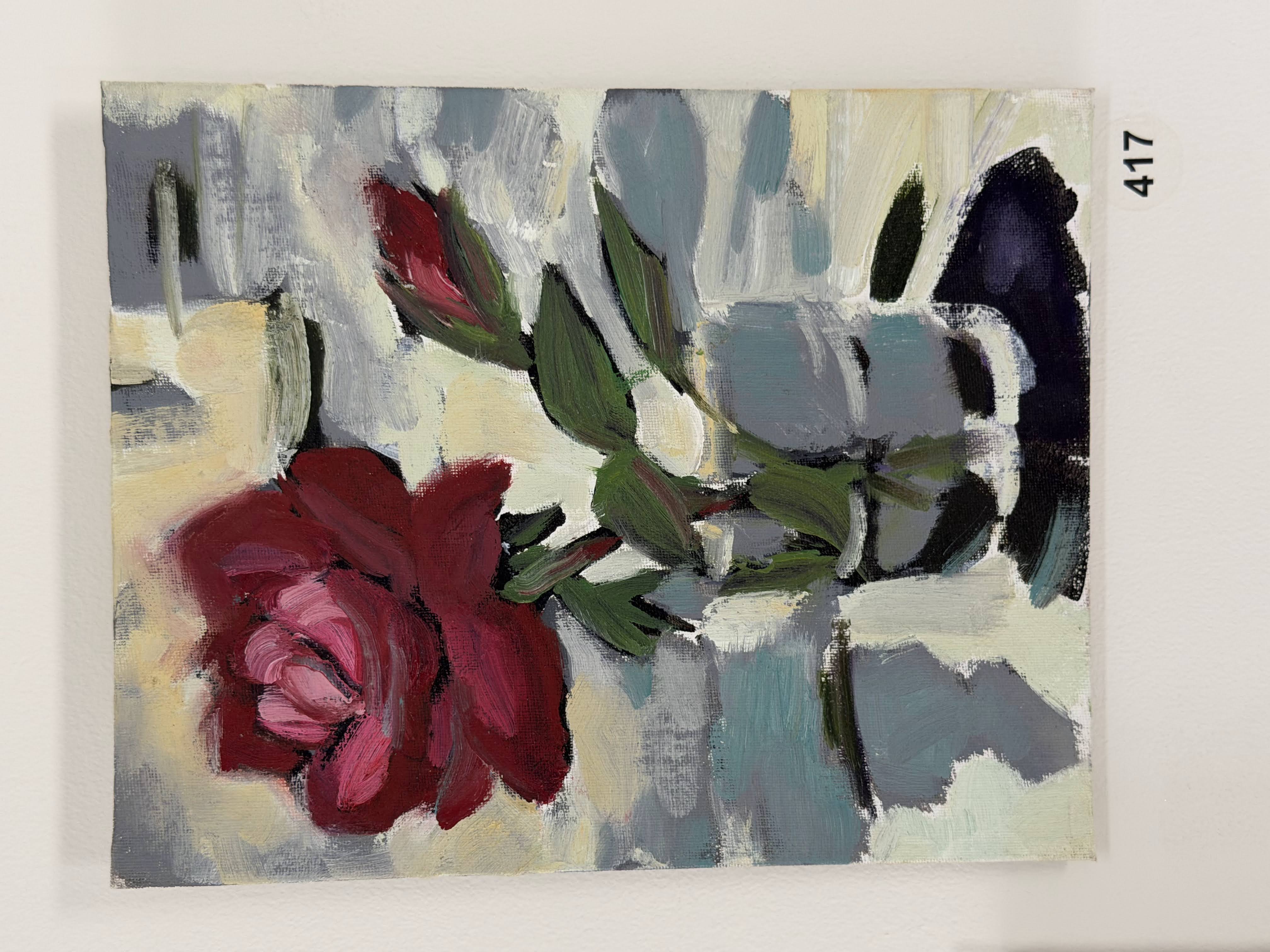 light background red rose