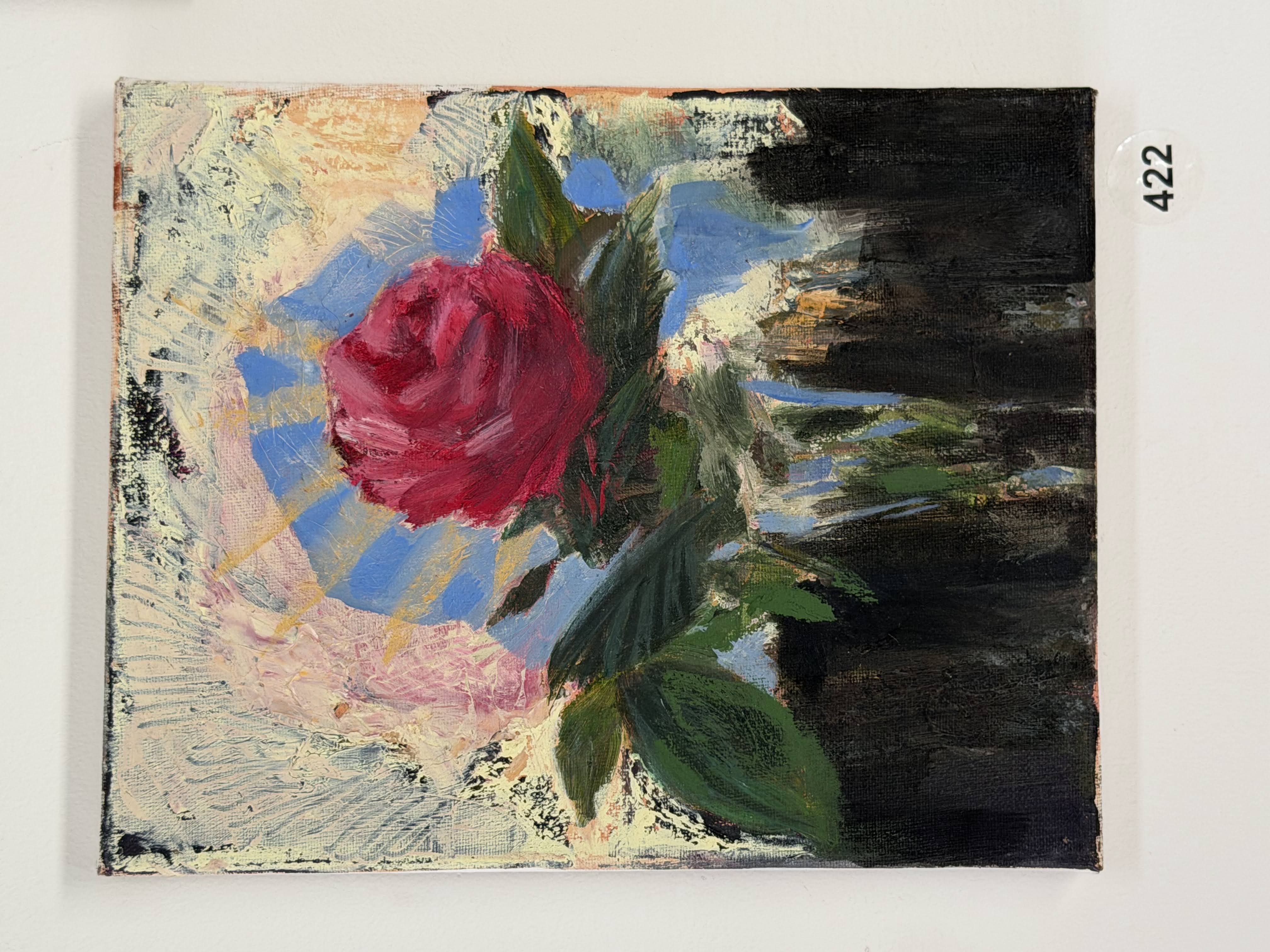 rays around rose