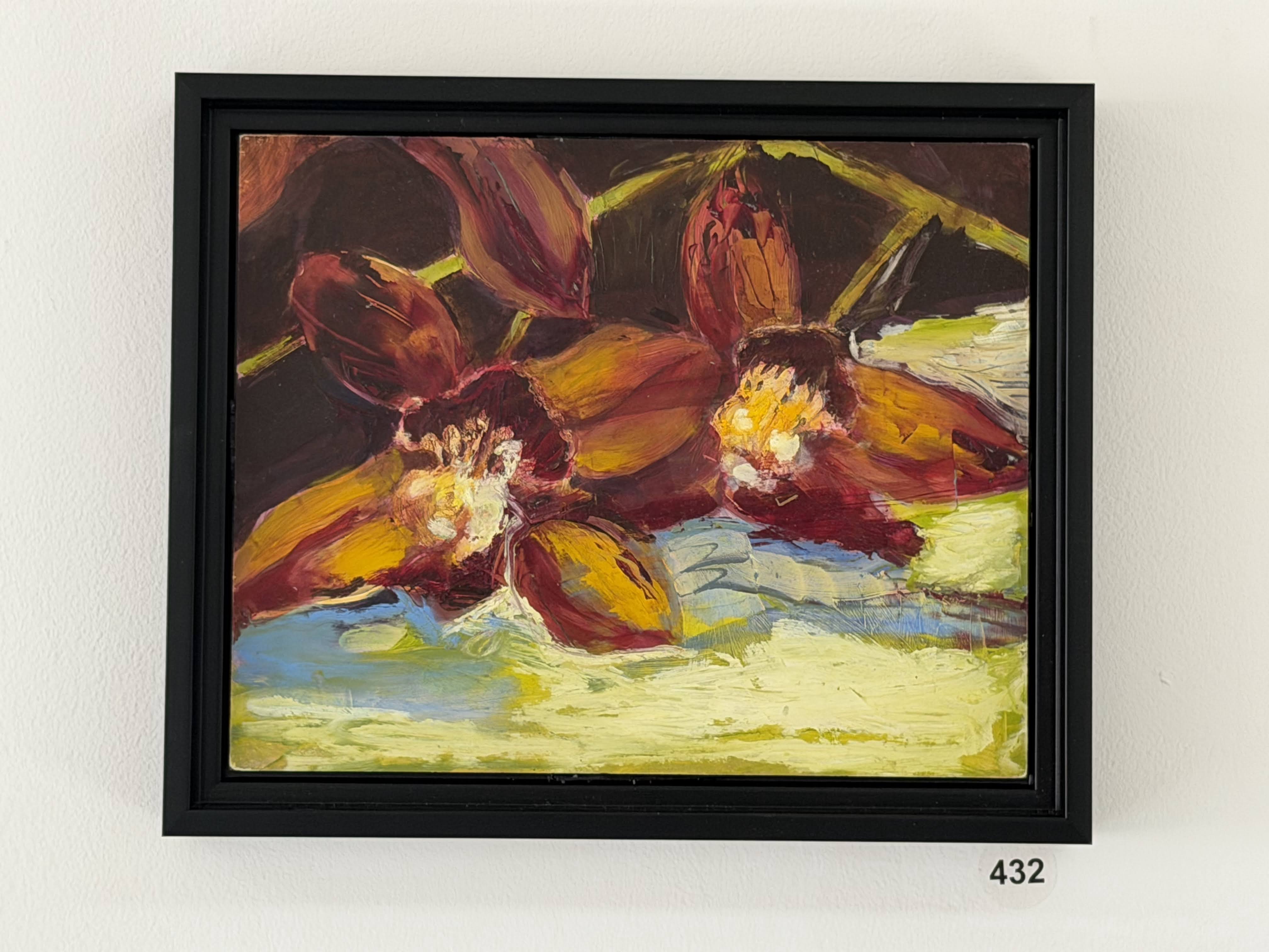 dark brown orchids