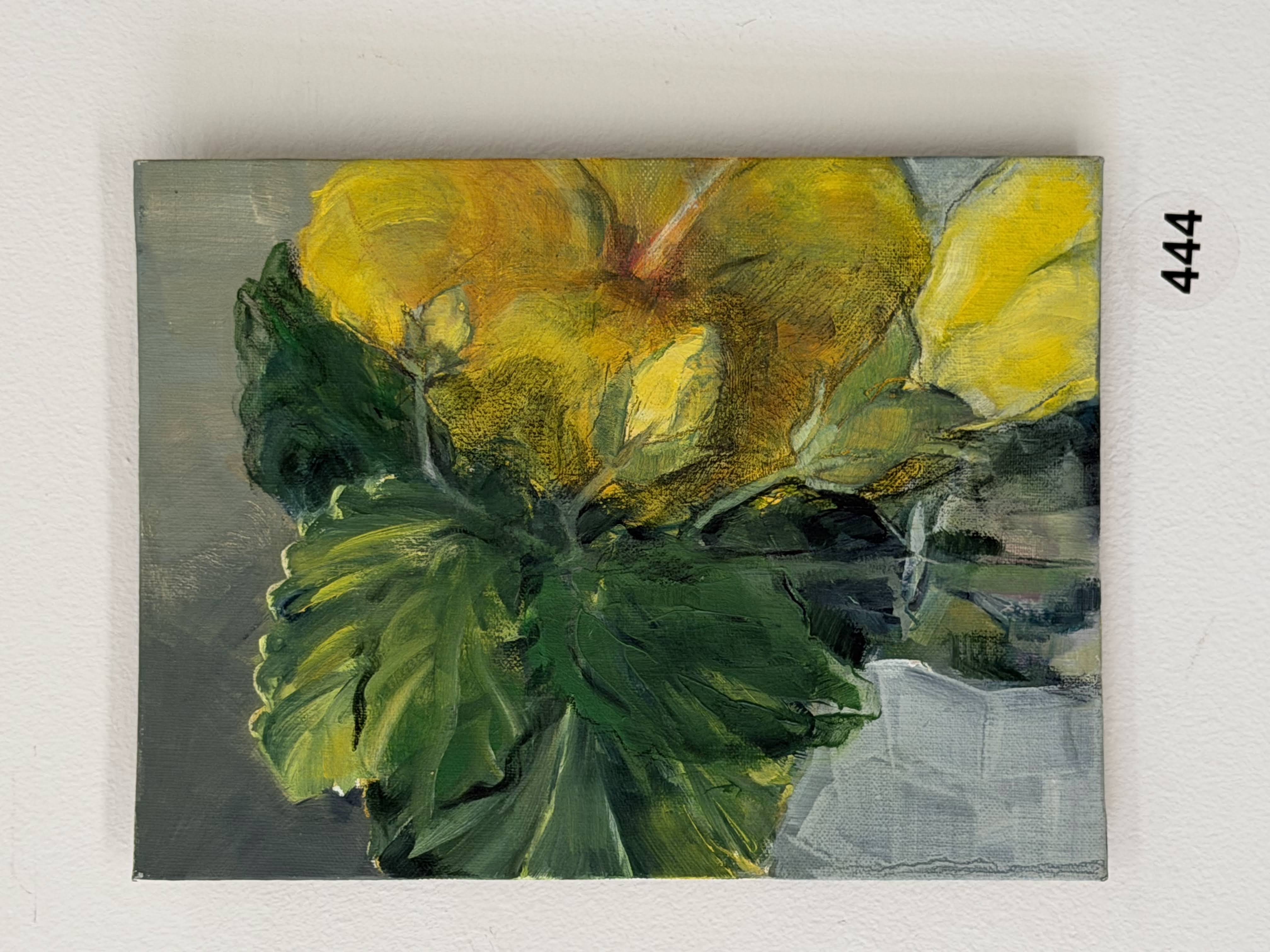 half of hibiscus yellow