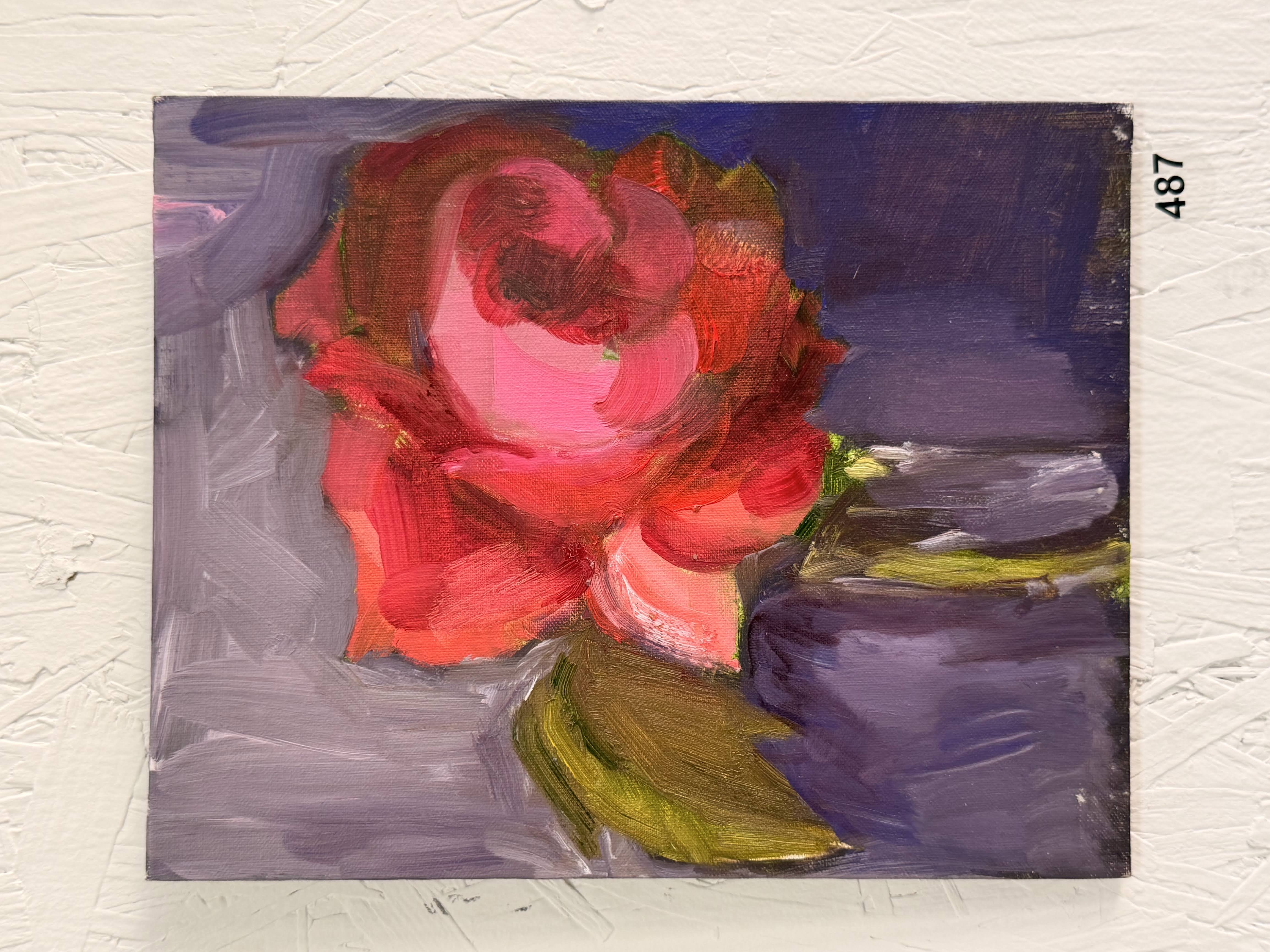 watery red rose
