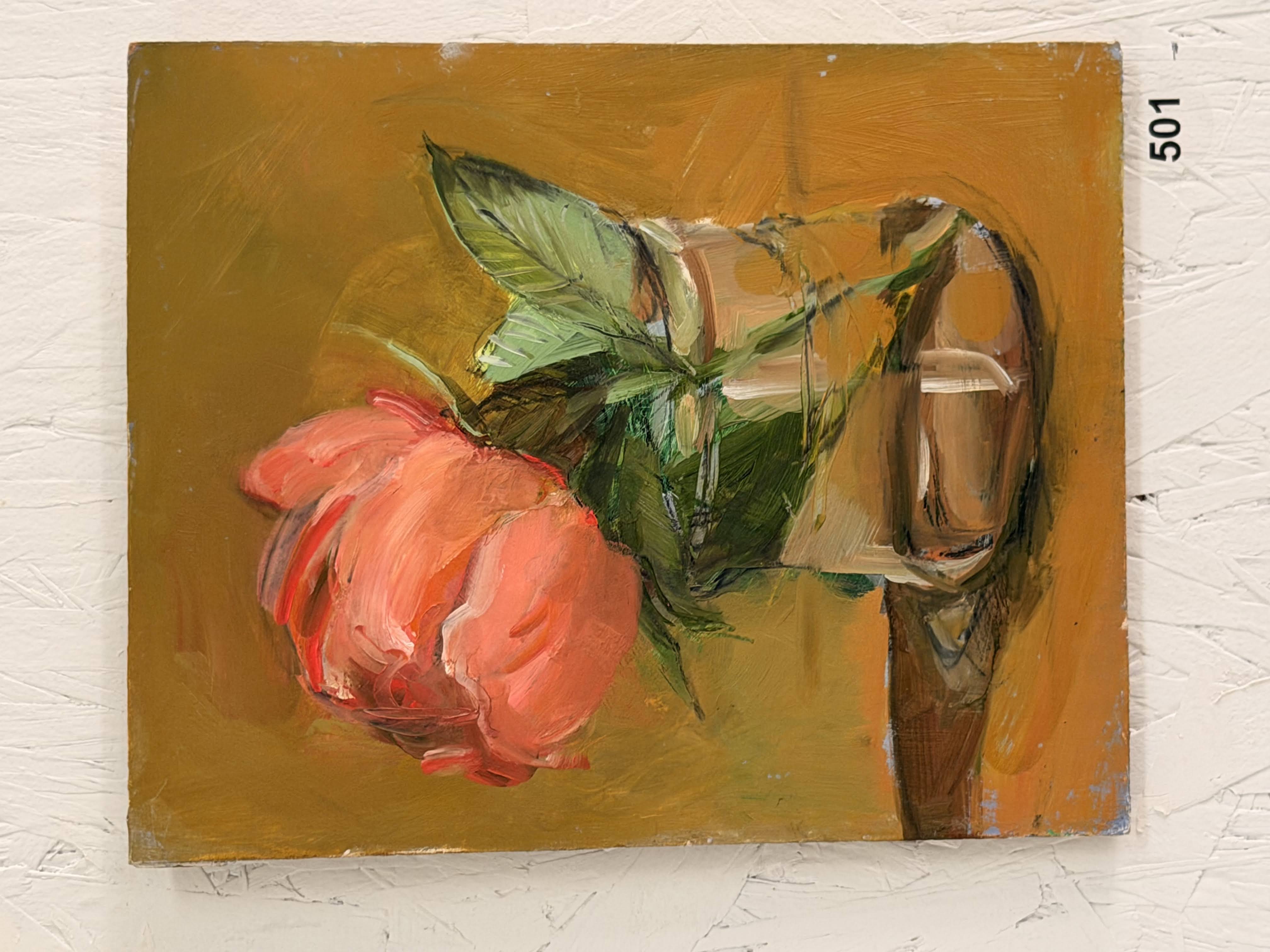 pink rose glass