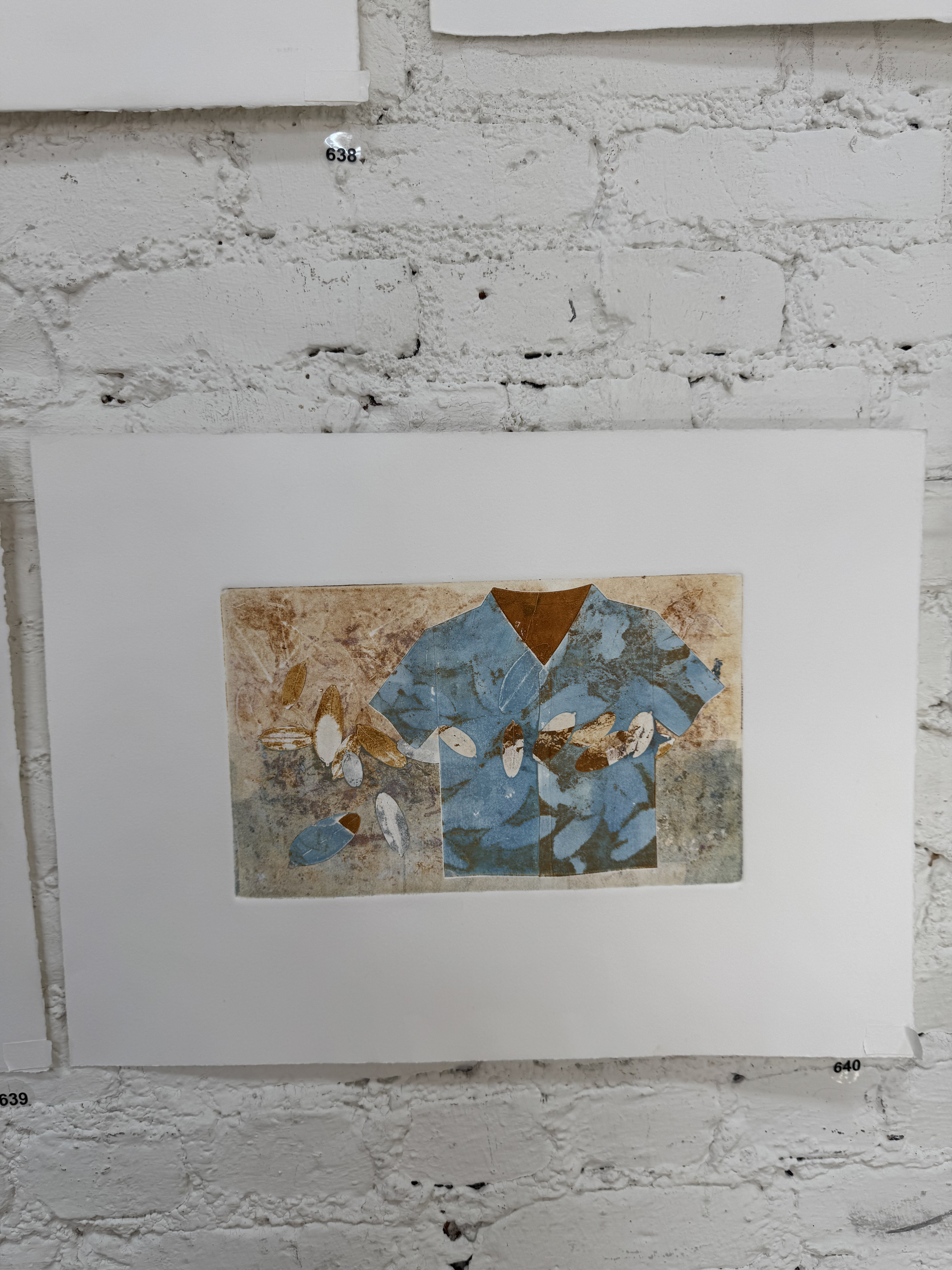 all blue shirt card