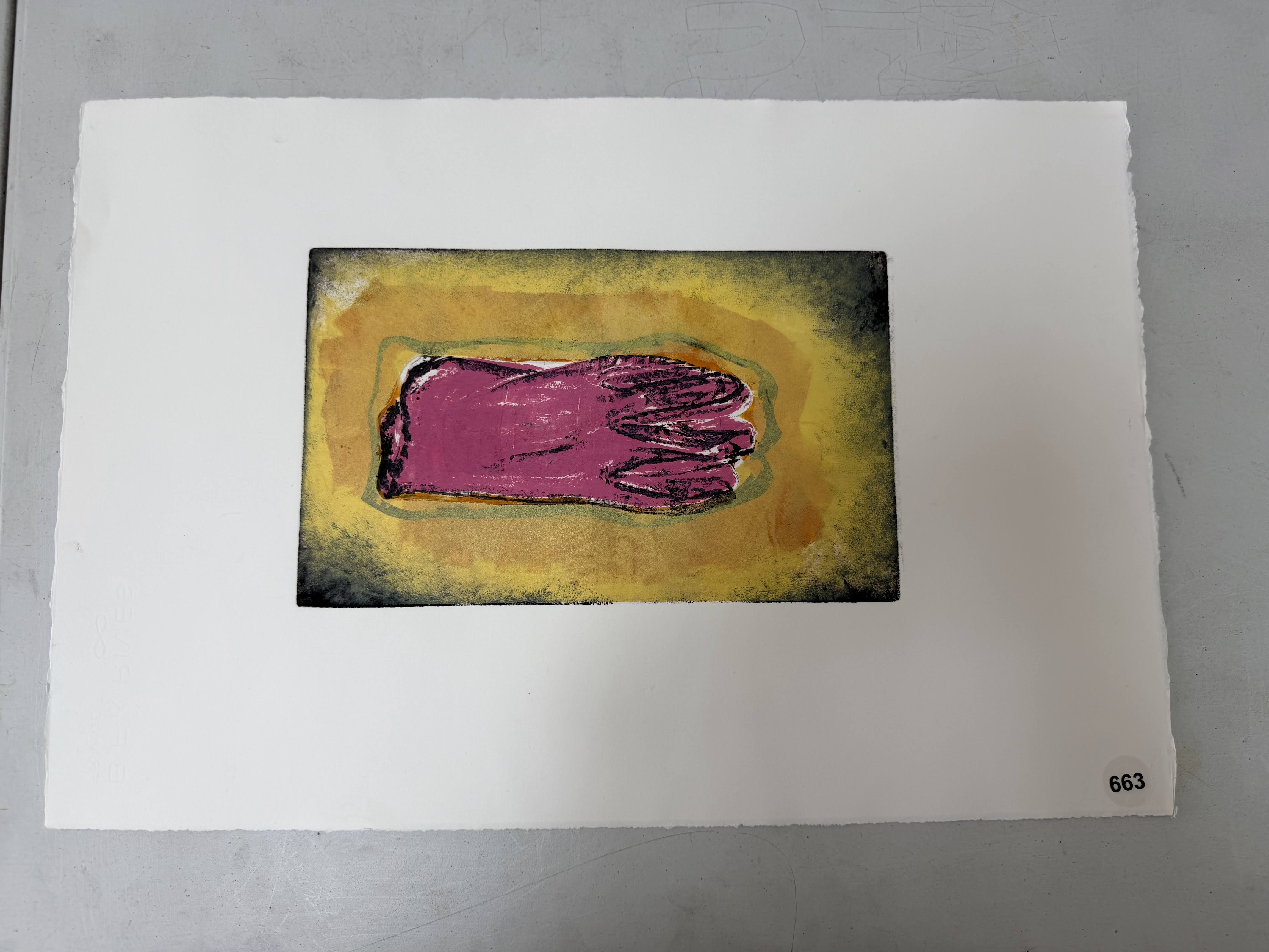 pink glove