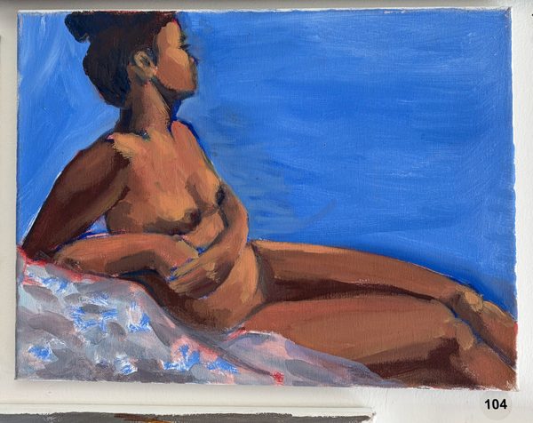 blue background