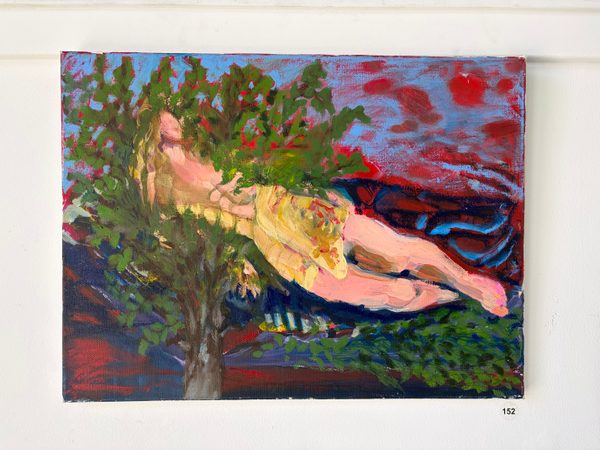 tree, lady