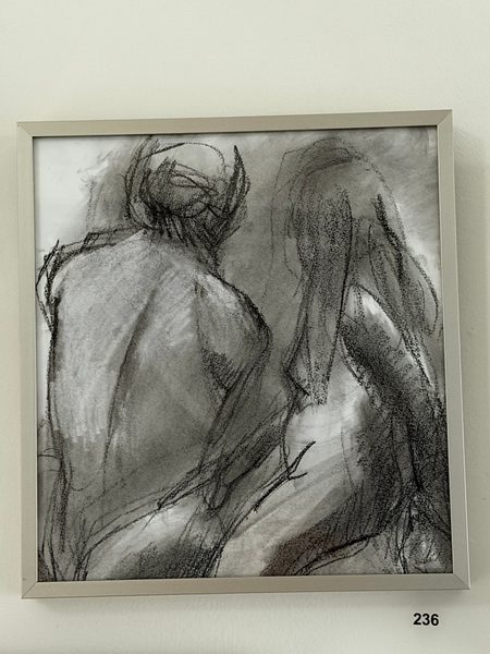 two looking left