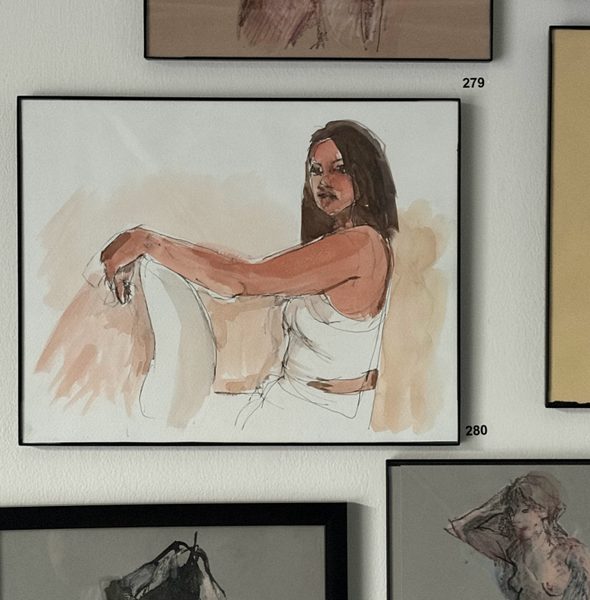 Meg, watercolor, look