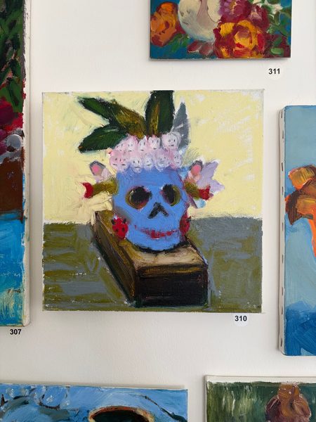 blue skull