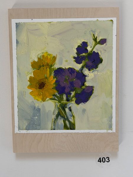 yellow purple delphinium