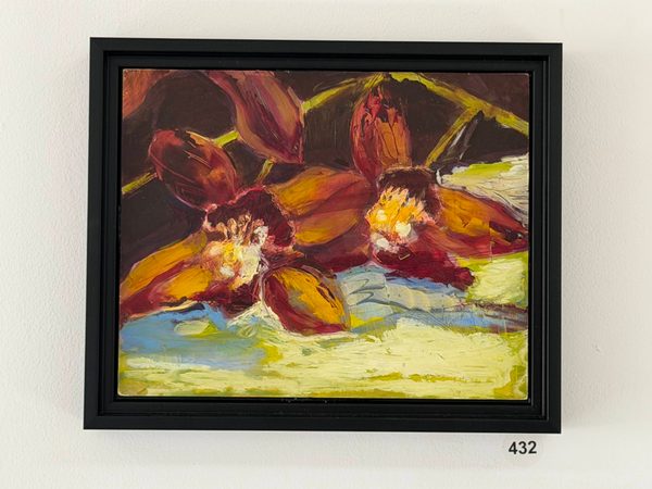dark brown orchids