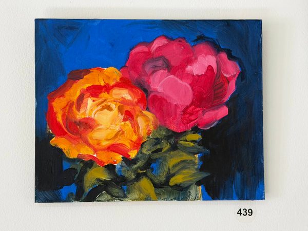 two bright roses