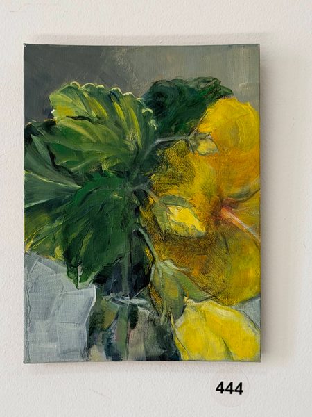 half of hibiscus yellow