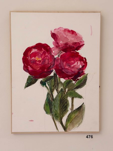 fuchsia watercolor