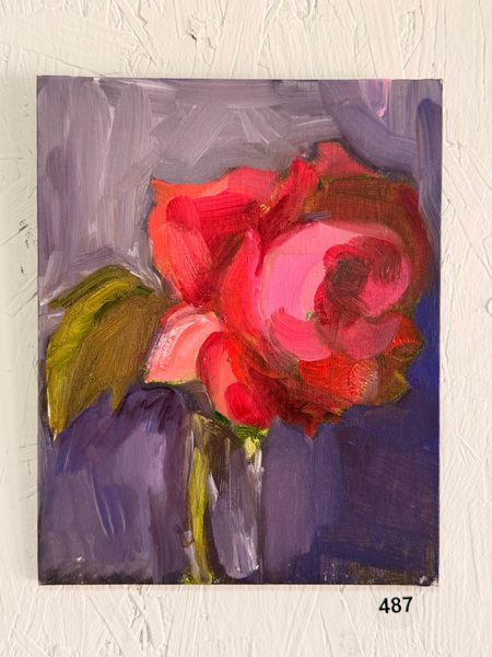 watery red rose