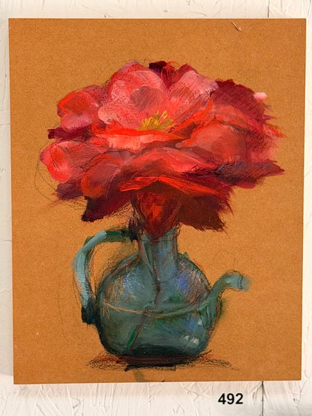 red on carton