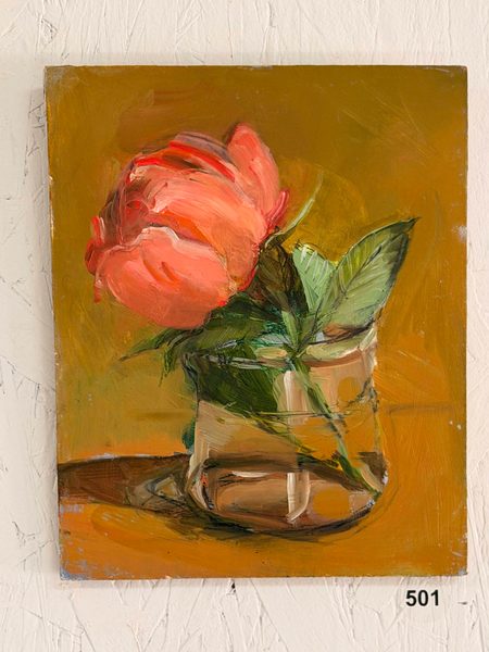 pink rose glass