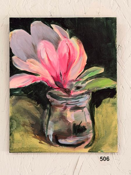 magnolia rounded jar