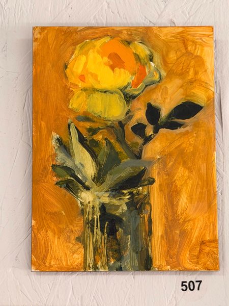 small thin yellow rose