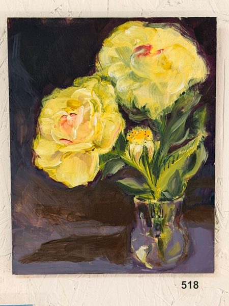 double yellow dark background