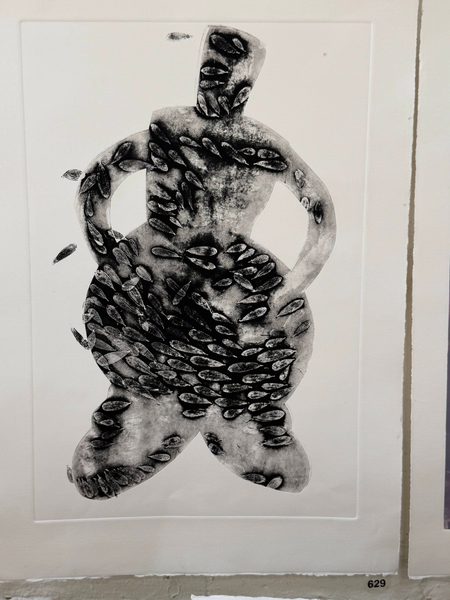 man leaves black