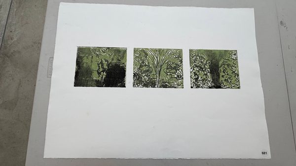 green triptych