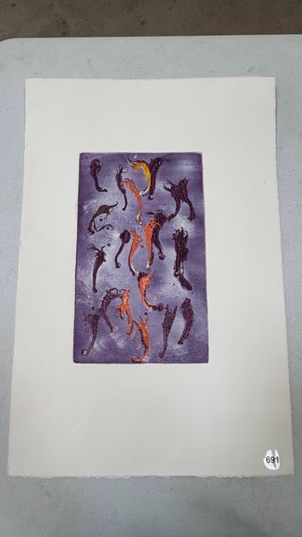 orange seahorses